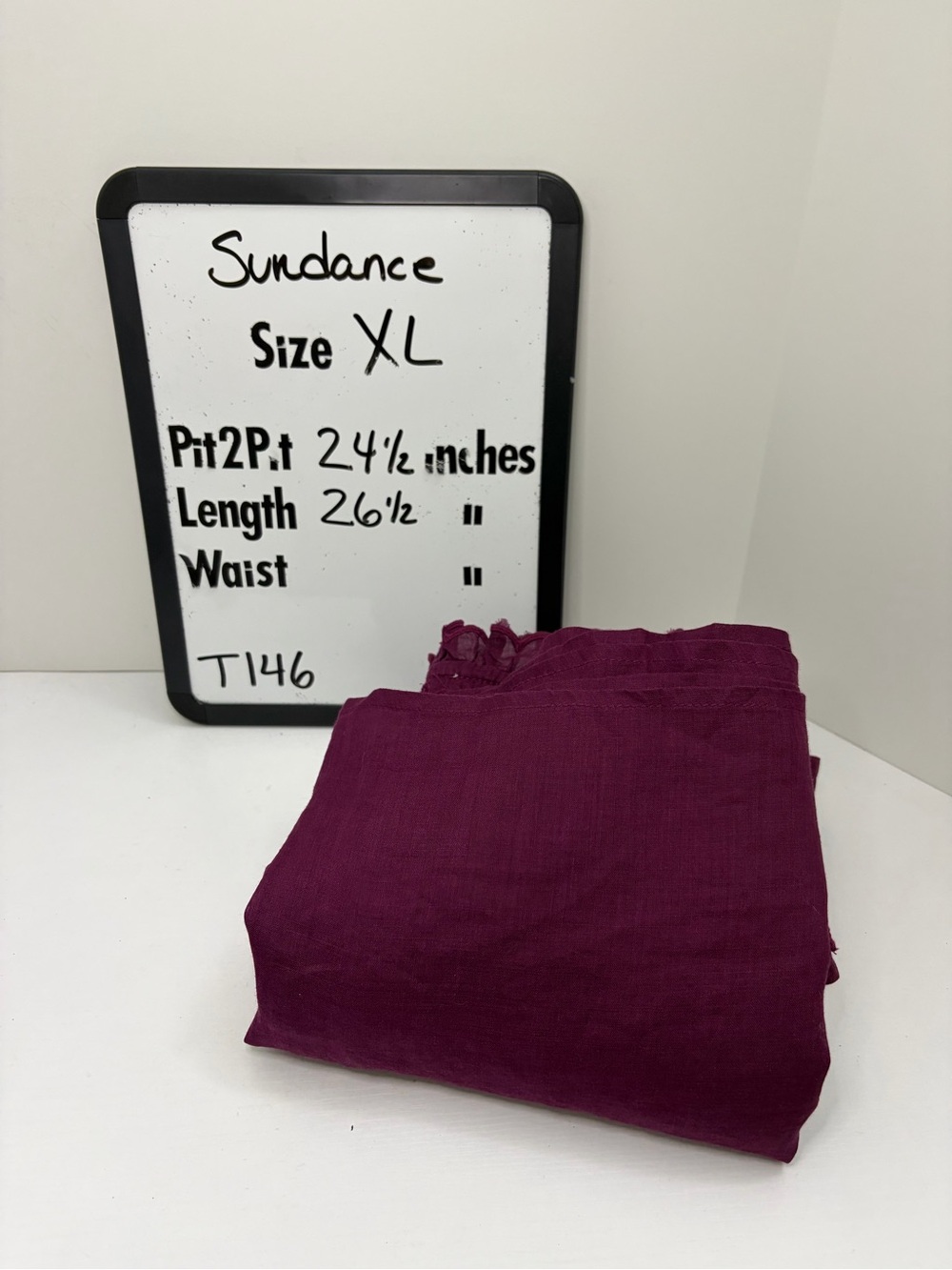NWT Sundance Plum Embroidered Lace Puff Sleeve Ramie Button Down Bohemian Top XL - Picture 16 of 16